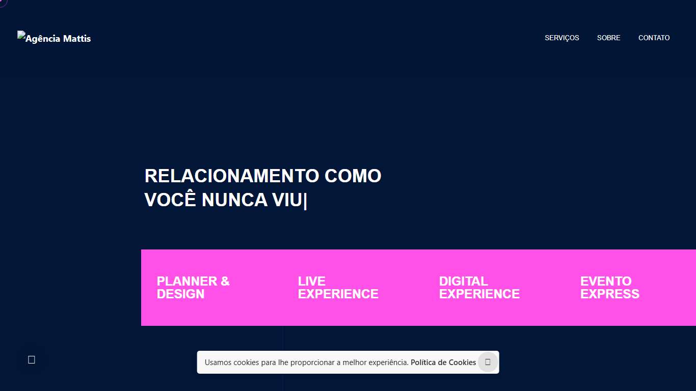 Agência Mattis – Experiência como você nunca viu